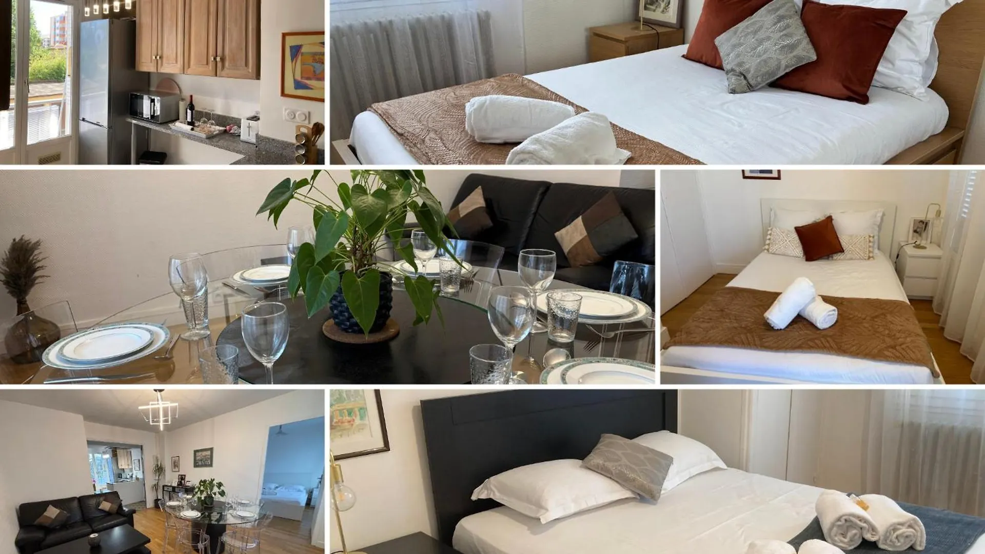 Daire Spacieux, Lumineux Et Bien Place Pour 6Personnes, Parking Interieur Villeurbanne